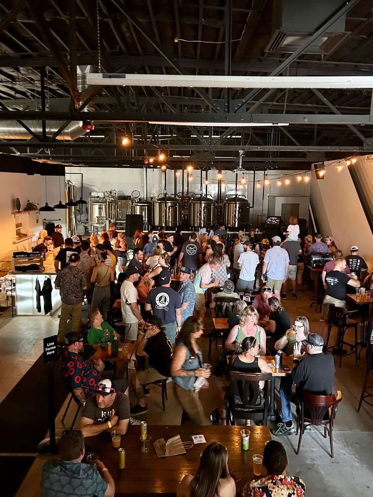 Interior taproom at Republic Brewing Company