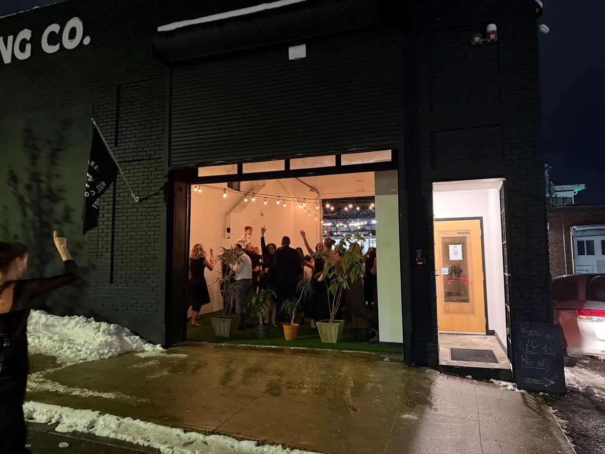 Outside Republic Brewing Company on Old Granite Street Manchester